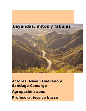 Leyendas y Mitos  de san luis