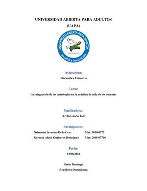 La Integracion De La Tecnologia En La Educacion