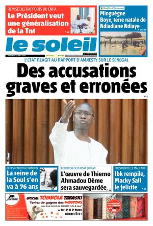 Edition Du 17 Aout 2018