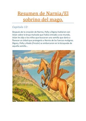 Resumen De Narnia