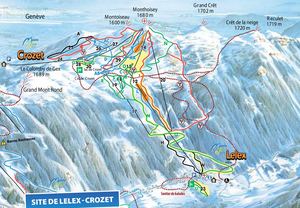 Plan des pistes Lélex-Crozet