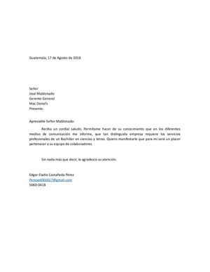 Solicitud De Empleo