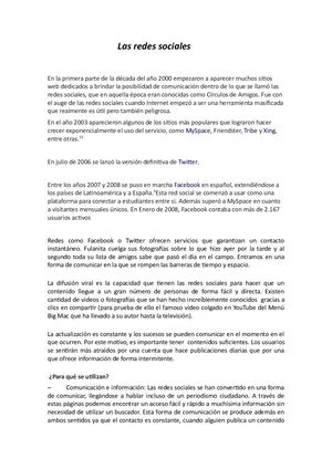 Las Redes Sociales