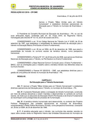 Projeto “Mãos unidas para um trânsito humanizado”