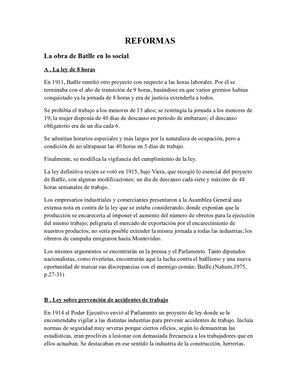 Reformas Sociales Batllistas