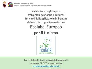 Indagine Ecolabel Turistico in Trentino