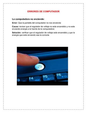 Errores De Computadores