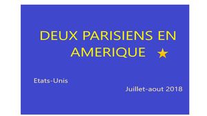 Carnet De Voyage Etats-Unis juil-aout 2018