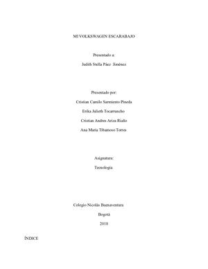 Mi Volkswagen Escarabajo