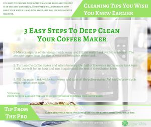 Cleaning Tips You Wish You Knew Earlier Coffee Maker