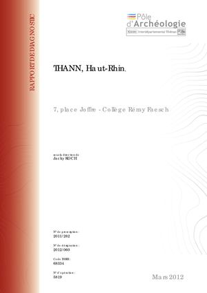 THANN, 7 place Joffre, collège Rémy Faesch (d)