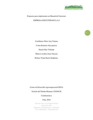 Manual De Funciones Presentacion