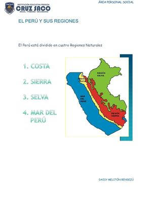 El Perú Y Sus Regiones