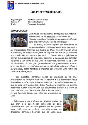 Los Profetas De Israel