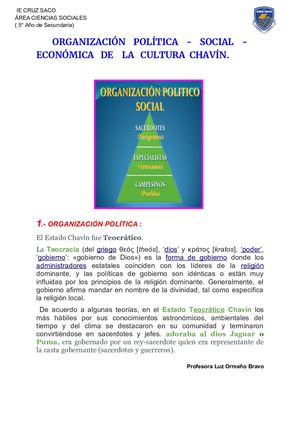 Org Polit Soc Econ Chavín