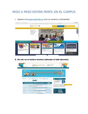 Paso A Paso Editar Perfil En El Campus