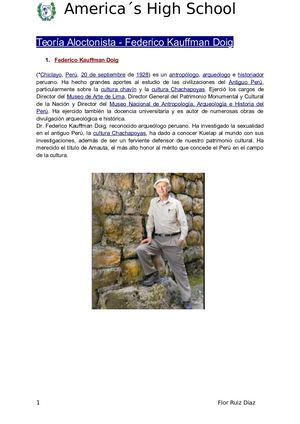 Teoría Aloctonista Hologenista