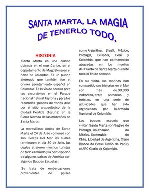 Santa Marta Es Bella