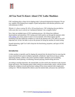 All You Need To Know About Cnc Lathe Machines