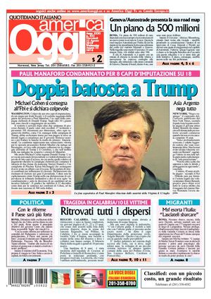 America Oggi 22 Agosto 2018