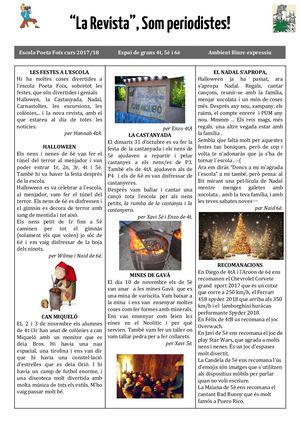 Revista Poeta Foix Curs 17 18