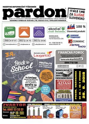 Pardon Topoľčany 34/2018