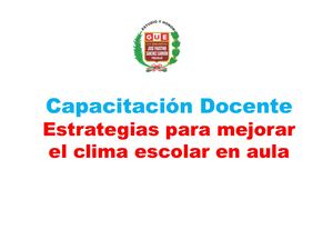Clima Escolar