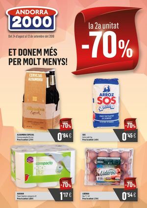 ANDORRA 2000 - CATÀLEG 2A UNITAT -70% I TORNADA AL COL·LE