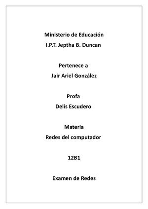 examen de redes