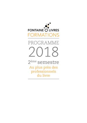 Catalogues Formation 2018 Complet