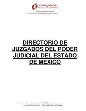Directorio De Juzgados