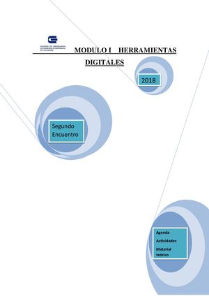 Compilaciòn Modulo I Herramientas Digitales, Segundo Encuentro