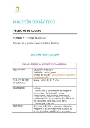 MALETIN DIDACTICO- MAPA MENTAL