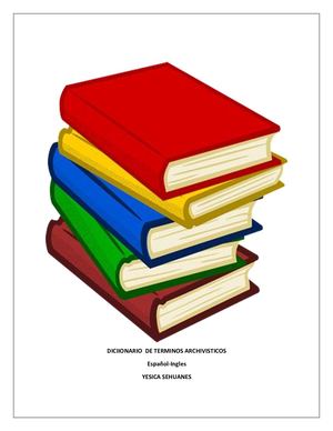 Diccionario De Terminos Archivisticos Pdf