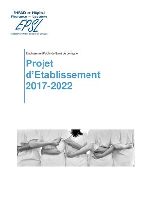 Projet Etablissement EPS de Lomagne - 2017 2022