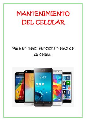 Mantenimiento Del Celular