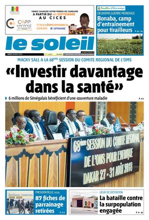 Edition Du 28 Aout 2018