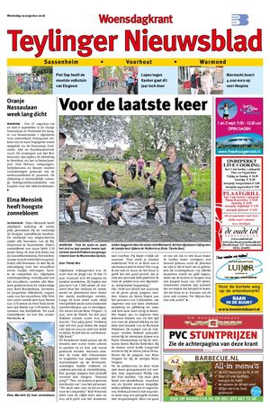 Teylinger Nieuwsblad 29-08-2018