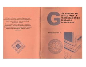 Guia De Presentacion De Trabajos De Gordillo