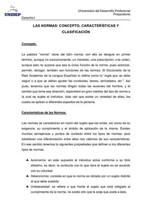 La Norma Concepto Caracterc3adsticas Y Clasificacic3b3n