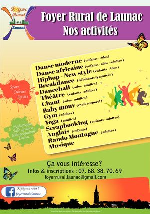 Activités Foyer Rural de Launac