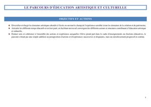 Parcours d'éducation artistique et culturelle (PEAC)