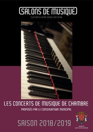 Les concerts de musique de chambre proposés par le conservatoire municipal - Saison 2018/2019