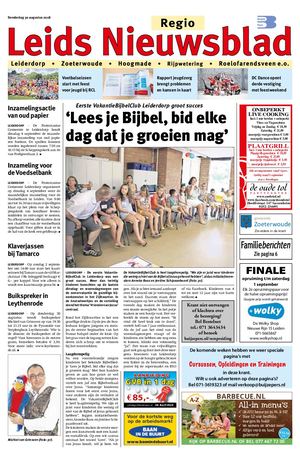 Leids Nieuwsblad Regio 30-08-2018
