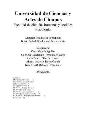 Estadística 4 C Probabilidad Y Variables Aleatorias