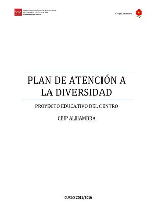 Plan Atencion Diversidad