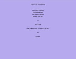 Taxonomía de las plantas