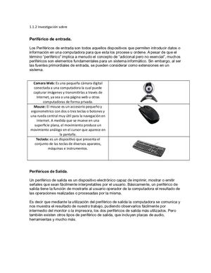 Dispositivos Perifericos de Entrada y Salida