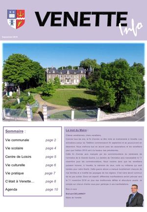 Venette Info Septembre 2018