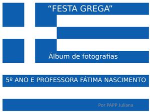 Festa Grega 5º Ano E